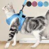 Harnais chat et laisse pour chats, gilet souple et réglable, léger, respirant et facile à contrôler