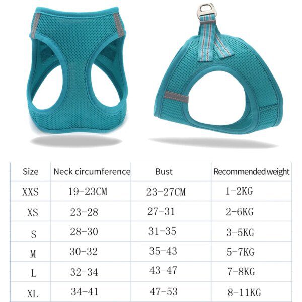 Harnais Chat Réglable & Laisse – Gilet Respirant Réfléchissant