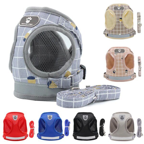83455-f98d4b.jpg Harnais Chat & Chien avec Laisse – Gilet Respirant en Maille
