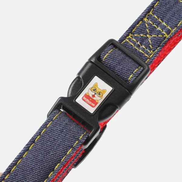 Ensemble collier réglable & gilet en denim – Marche maîtrisée