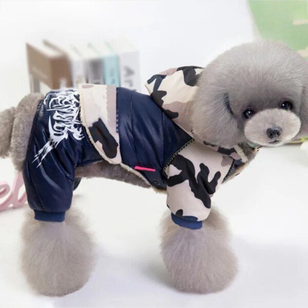 Manteau à capuche imperméable et chaud pour chien & chiot – Automne