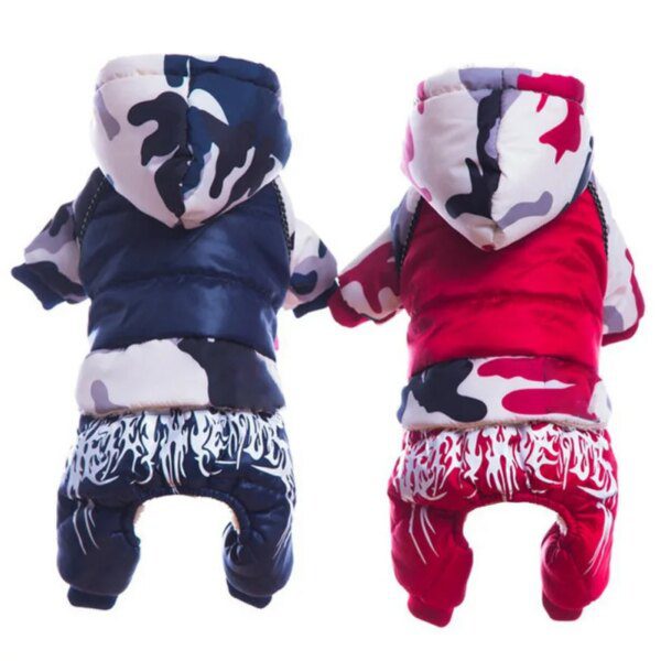 Manteau à capuche imperméable et chaud pour chien & chiot – Automne