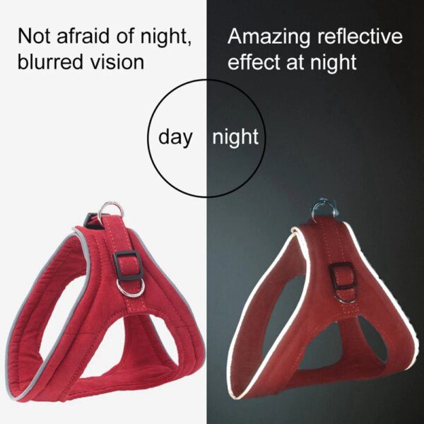 Harnais Chat & Chien Réfléchissant en Daim