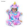 combinaison pyjama licorne pour enfants, couverture de nuit