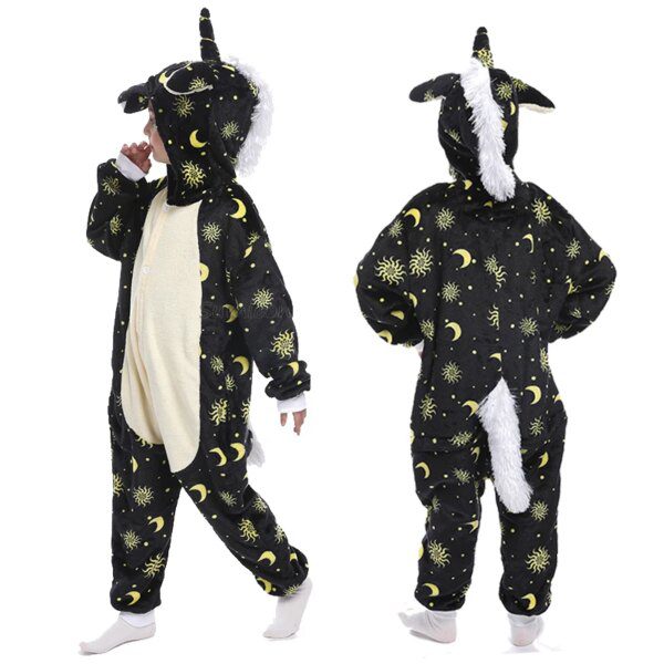 combinaison Pyjama pour enfants, vêtements de nuit d'hiver, licorne