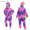 combinaison Pyjama pour enfants, vêtements de nuit d'hiver, licorne