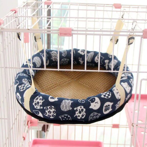 Hamac réglable pour chat – Panier d’été suspendu