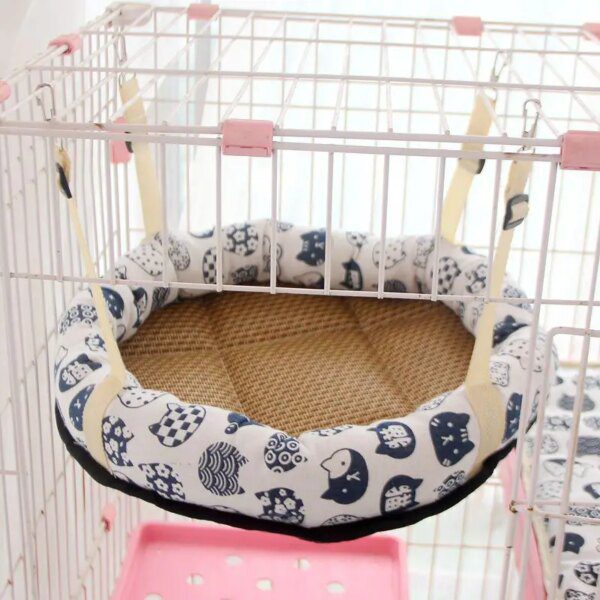 Hamac réglable pour chat – Panier d’été suspendu