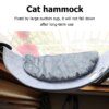 Hamac de fenêtre avec coussin pour chat – Lit suspendu en feutre
