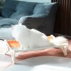 Hamac de fenêtre pour chat en toile de coton – Lit-balançoire en bois