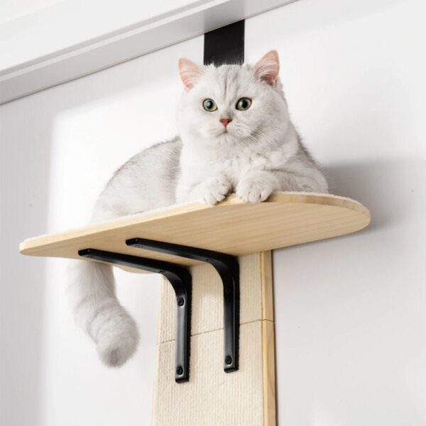 Lit suspendu & tour d’escalade pour chat – Arbre à chat vertical