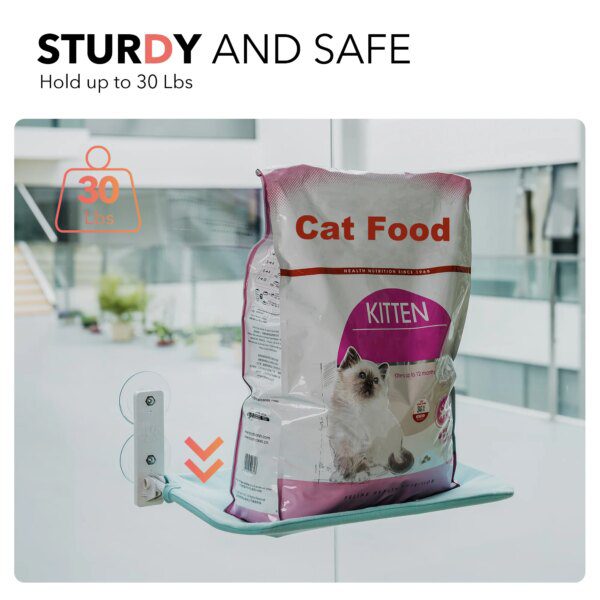 Hamac de fenêtre pliable pour chat – Perchoir suspendu sans fil
