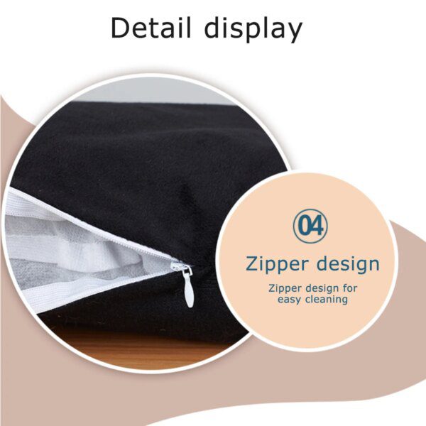 Lit fermé doux pour chat – Niche en forme de chat avec tapis