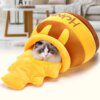 Coussin canapé pour chat amovible – Lit d’hiver en forme de pot à miel