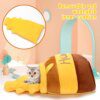 Coussin canapé pour chat amovible – Lit d’hiver en forme de pot à miel