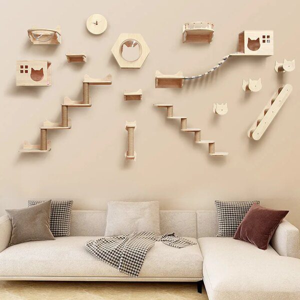 arbre a chat Lit hamac mural pour chat, meuble pour animaux de compagnie