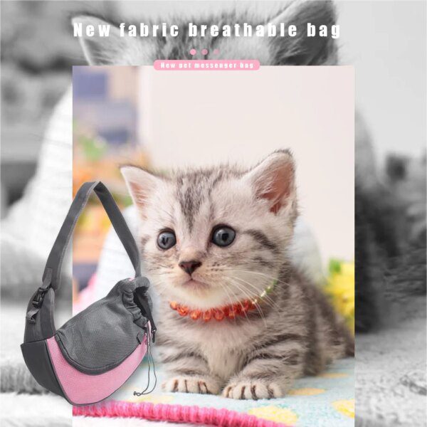 sac de transport pour chat , sac à bandoulière en tissu pour animaux de compagnie