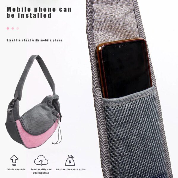 sac de transport pour chat , sac à bandoulière en tissu pour animaux de compagnie