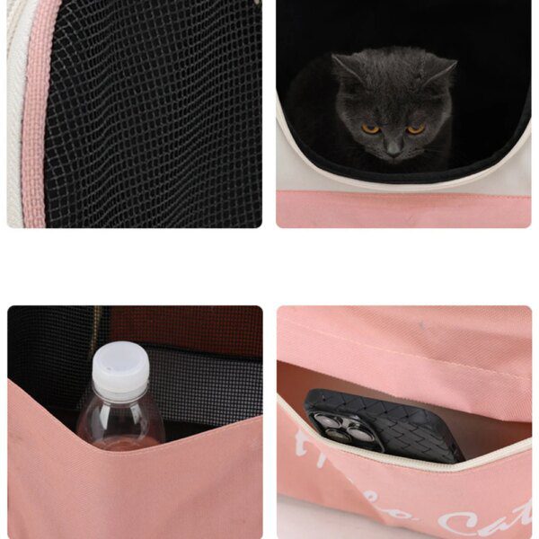 Sac à dos chat transparent – Transport respirant et portable