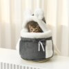 Sac à dos chat en peluche – Sac de poitrine chaud et doux