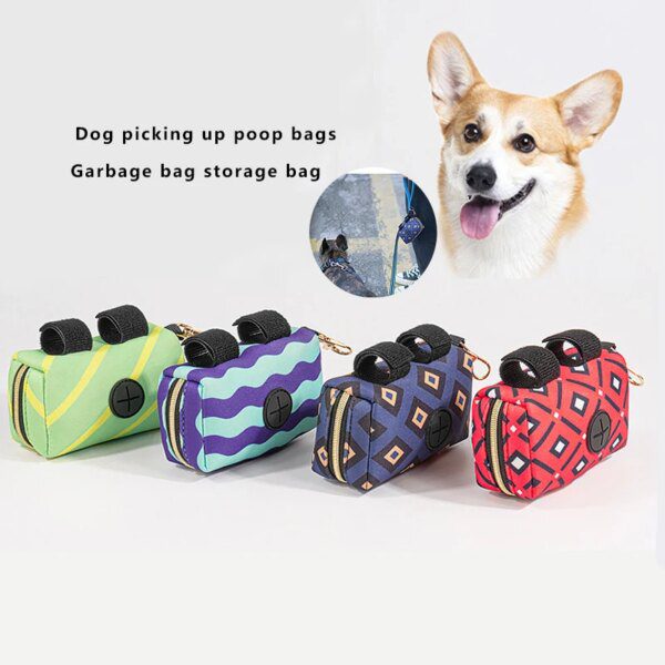 sac à excréments pour chien en Velcro pour chien, sac biodégradable