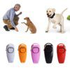 siflet pour chien d'entraînement pour chien 2 en 1, carte de réponse, Guide d'assistance avec porte-clés
