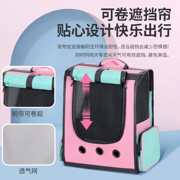 Sac à dos chat capsule spatiale respirante – Transport bandoulière