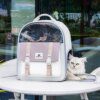 Sac à dos chat en toile respirante – Transport de voyage pour chat