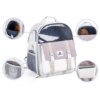 Sac à dos chat en toile respirante – Transport de voyage pour chat