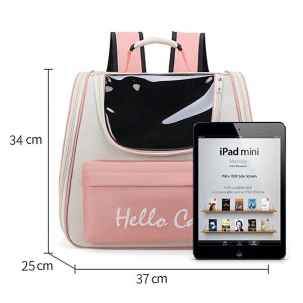 Sac de transport pour chat & chiot – Fourre-tout respirant transparent