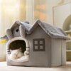 Niche amovible 4 saisons pour petit chien & chat – Tente chaude
