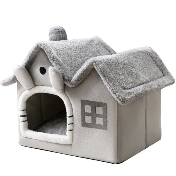 Niche amovible 4 saisons pour petit chien & chat – Tente chaude
