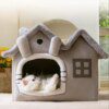 Niche amovible 4 saisons pour petit chien & chat – Tente chaude