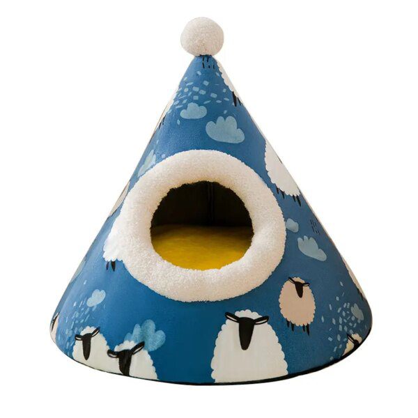 88796-6dc6d3.jpg Maison pour chat semi-fermée – Lit lavable pour chaton & chiot