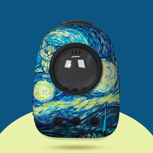 Grand sac à dos capsule pour gros chat – Transport respirant