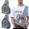 Sac à bandoulière portable pour chat – Transport respirant