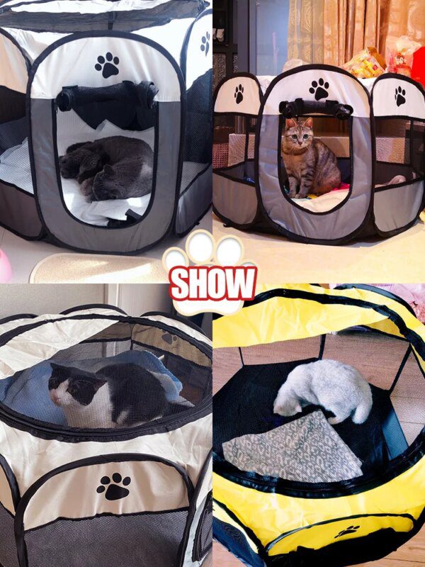 88978-ce97cc.jpg Maison pour chat & chien – Parc intérieur/extérieur pliable
