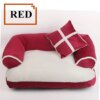 89016-bd2bbb.jpg Panier niche doux rayé corail chien chat
