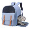 Sac à dos chat & petits chiens – Transport respirant et léger