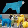 Manteau coupe-vent à capuche couvrant quatre pattes pour chien – Protection