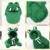 Manteau d’hiver à capuche en polaire motif fruit pour chien & chat