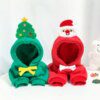Manteau d’hiver à capuche en polaire motif fruit pour chien & chat