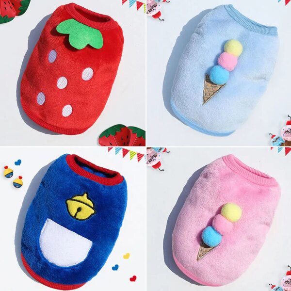 Manteau à capuche en polaire pour chien & chat – Gilet chaud cocooning