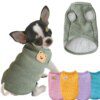 pull pour chien en velours pour chien et chat - vêtement fin
