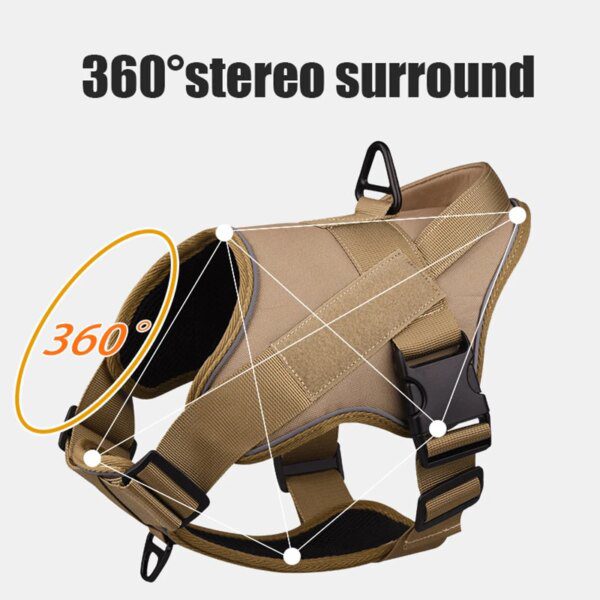 Harnais Chien Sans Tirer Réfléchissant & Personnalisable – Respirant