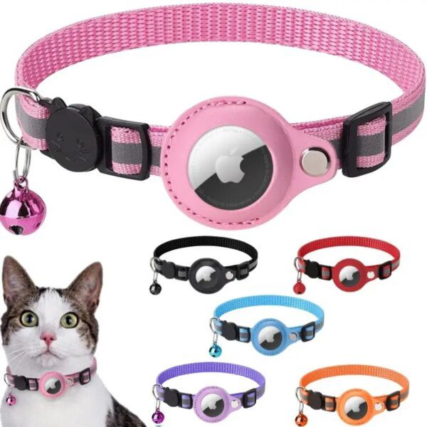 90694-a4fe12.jpg Collier Chat Anti-Perte Compatible Apple AirTag – Protection Sécurisée