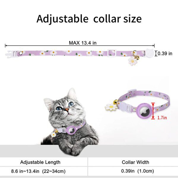 Collier Chat Anti-Perte Compatible Apple AirTag