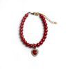 Collier chat luxe bijou perles cristal