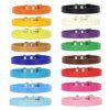 Collier Chat & Chiot en Cuir Coloré – Personnalisé avec Nom