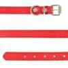 Collier Chat & Chiot en Cuir Coloré – Personnalisé avec Nom